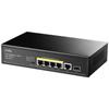Switch Réseau - Cudy - GS1005PTS1 - 4 Ports Gigabit PoE+ - Port SFP - Étend Les Connexions Wi-Fi