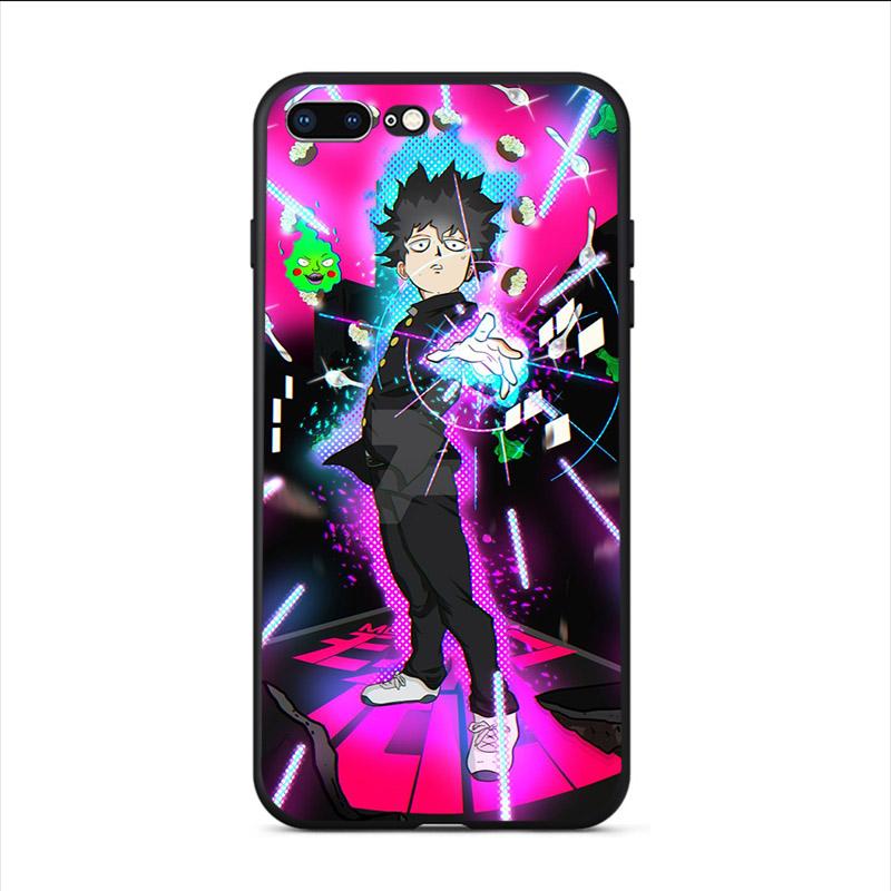 Чехол-накладка Mob Psycho 100 Anime, мягкий, из ТПУ для iPhone X, 11 Pro Max, XS Max, XR, 6, 7, 8, Plus, 5, 5S, чехлы для телефонов, чехол-книжка TeleFoonhoesjes Etui Capa