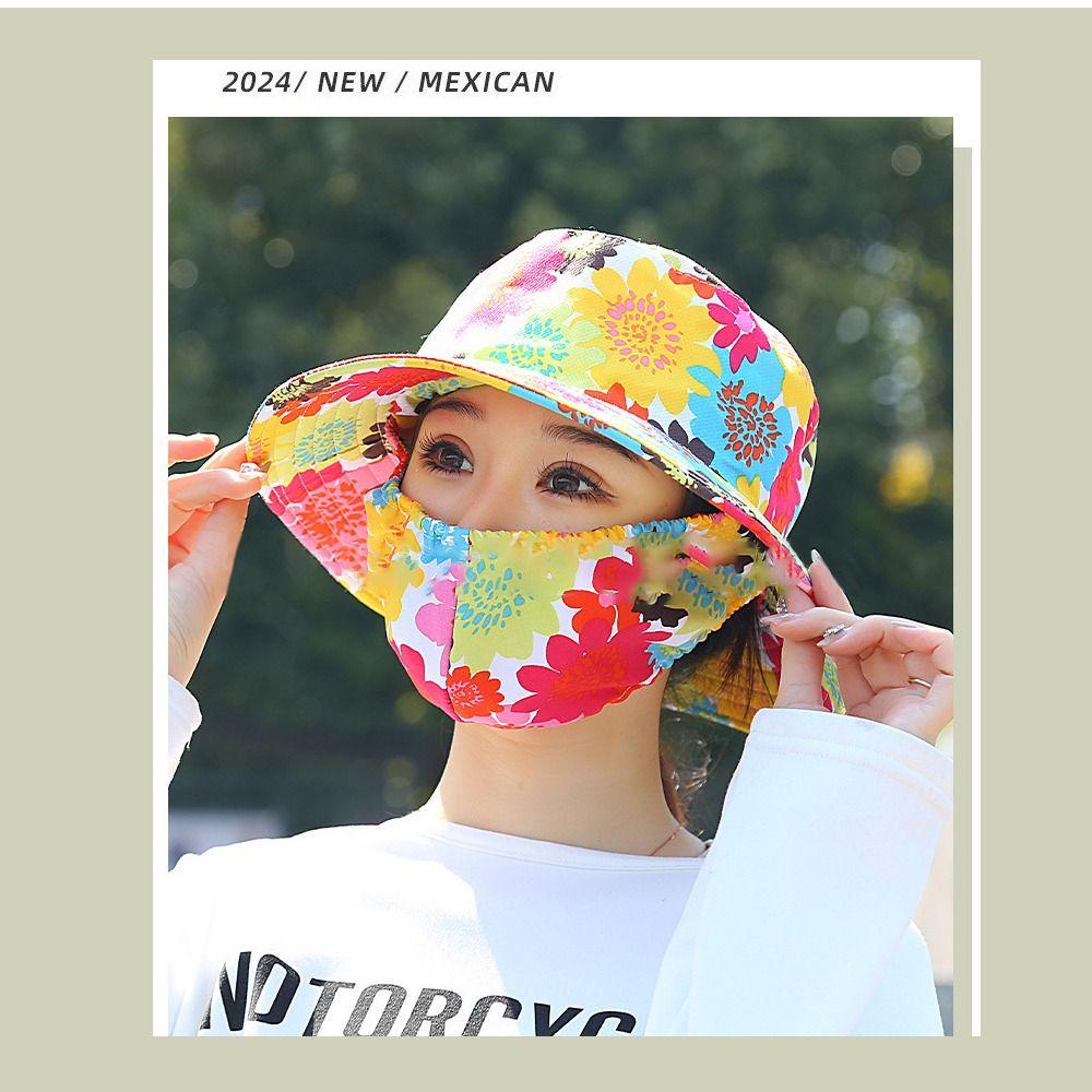 Wide Brim Sunscreen Cap Anti-uv Tea Picking Cap Cycling Headwear Fisherman Hat  Agricultural Work
