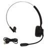 Bluetooth Telephone Headset Single Ear Wireless Customer Service Headphone with Rotatable Mic for