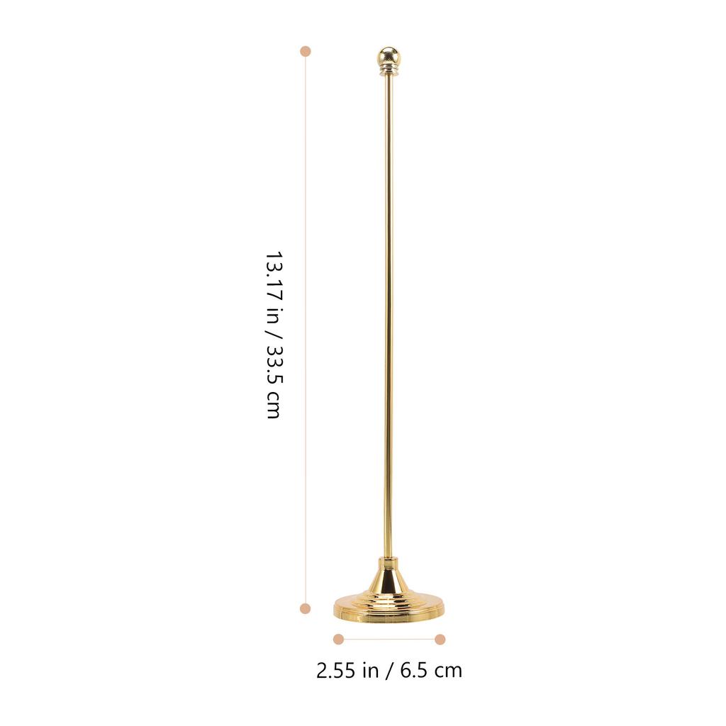 Stable Desktop Flag Holder Made of Heavy Duty Metal with Bright Round Base for Small Flags Office Home Meeting Room Flag Stand