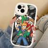 Мультяшный Милый Чехол Для Телефона E-Eddsworlds Для IPhone 16 15 14 11 12 13 Pro Max Plus Задняя Кожаная Крышка
