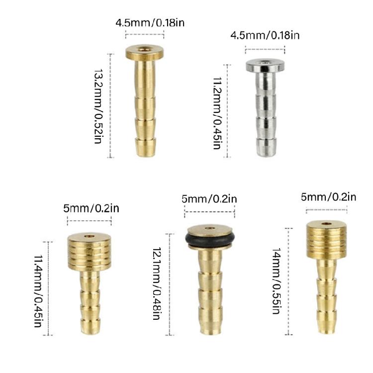 50 Set Bicycles Hydraulic Brake Hose Inset Replacements Part Brake Connector Insert Connecting Bolts Bleed