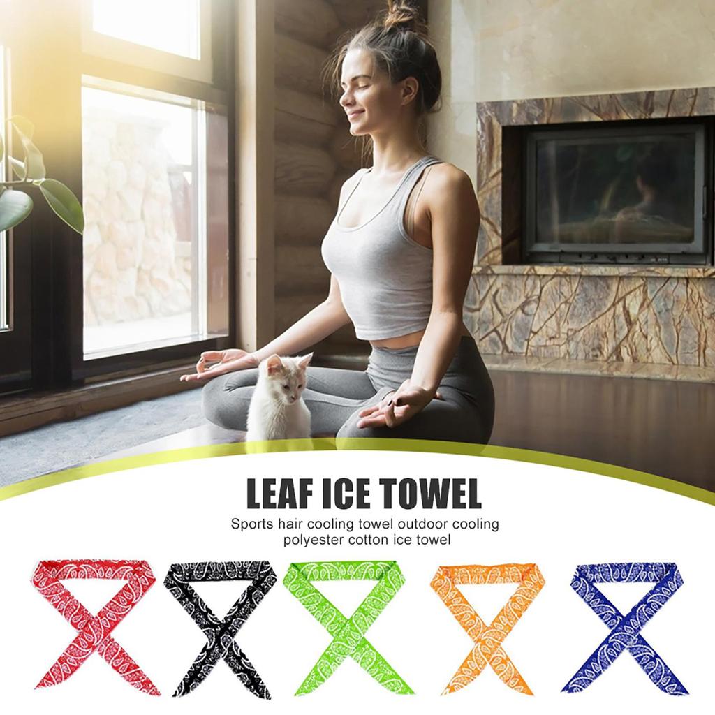 5 шт. Крутой шарф-обертывание для шеи, многоразовый ледяной шарф, мгновенное охлаждение, ледяное спортивное полотенце, напульсник для йоги, тренировок, пеших походов