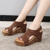 Hot-selling List Large Size Wedge Heel Women's Sandals New Fish Mouth Sandals Women