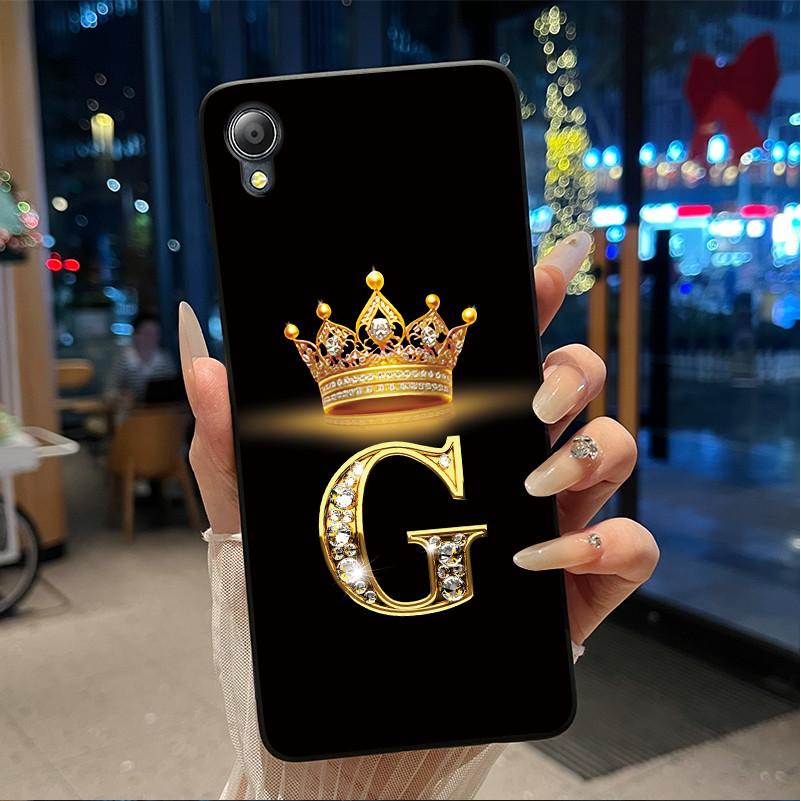 Cute New Design Crown Letter Shockproof Soft Phone Case For Asus ZenFone Live (L1) ZA550KL Bumper Silicone Black Case Cover