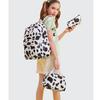 Cute Cow Print School Backpack for Girl Boy Teens Bookbag Set Laptop Daypack Lunch Tote Pencil Bag Schoolbag