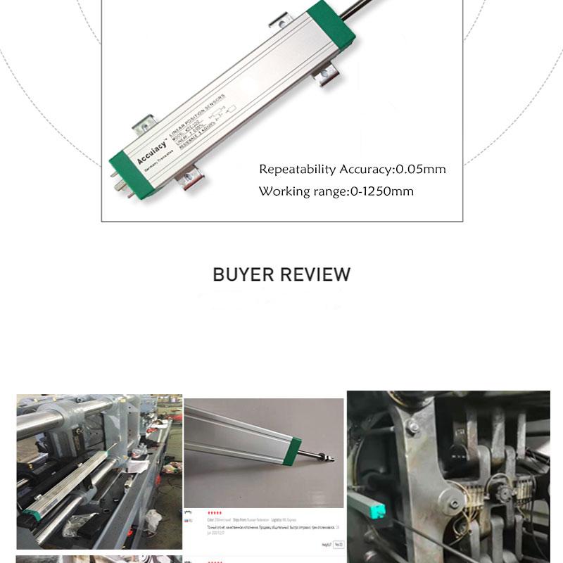 KTC 50-450mm Transducer Linear Displacement Scale Sensor Pull Rod Electronic Ruler Position LWH Potentiometer Injection Machine