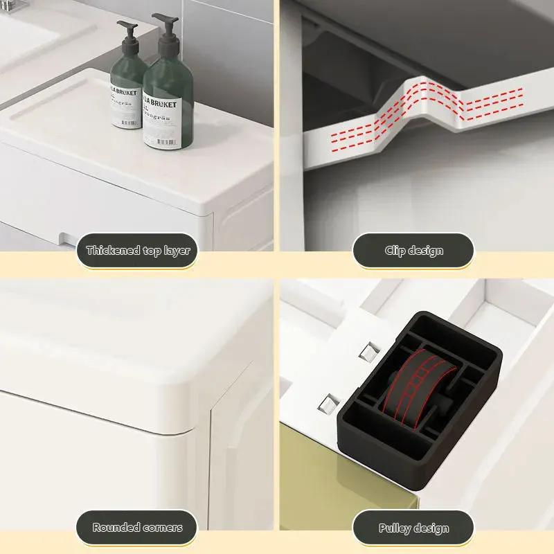 3/4/5/6/7 ярусов Многофункциональный комод для хранения Ящик Пылезащитный Шкаф для мелочей