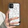 S-Simons-Cute-Cat For IPhone Air 16 15 14 Plus 13 12 11 Pro Max Matte Cover Jelly Shockproof Phone Case