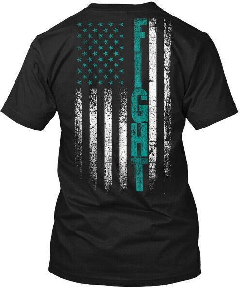 Ovarian Cancer FightT-Shirt Made in the USA Size S to 5XL Unisex T-Shirt
