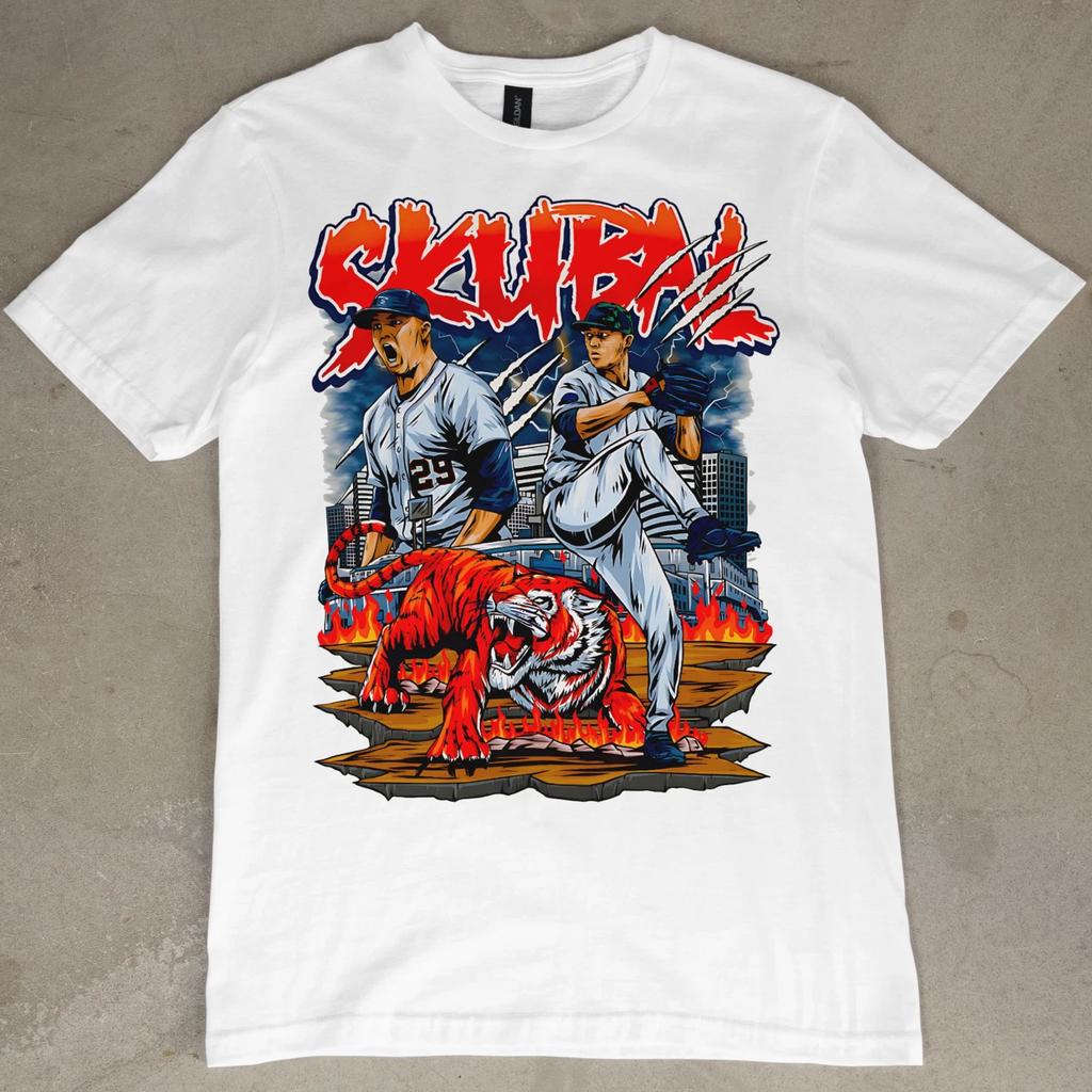 Tarik Skubal Detroit Tigers Shirt MLB Jersey Graphic Tee Baseball Vintage Retro