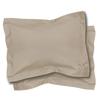 Pillowcases - Polycotton - Set of 2 - 50x70 Cm - Washable - Taupe Color