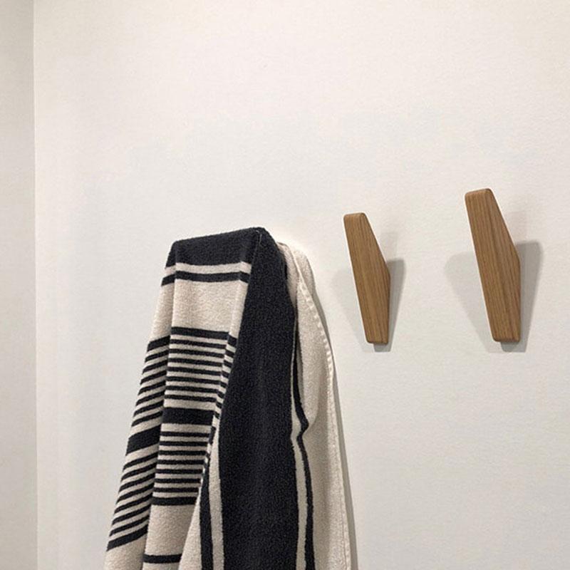 Твердые деревянные настенные крючки, колышки для вешалок, треугольные крючки, 2 шт.