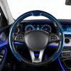 AUSTYLCO Чехол на руль для Kei Стильный карбоновый 38 см Легкий Синий Автомобили, Дизайн, C-образный, Установка, Всесезонный,