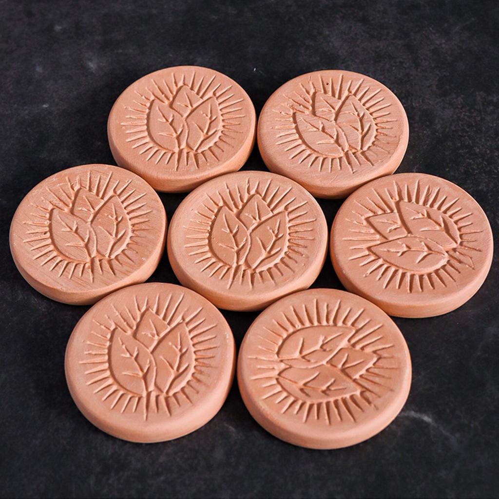 Small Round Moisture Bar Smoke Cigars Humidifier Terracotta Humidifying Stone for Storage Maintain Moisture Level