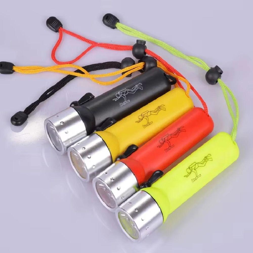 Magnetic Control LED Magnetic Flashlight Waterproof Underwater Flashlight  Camping Hiking