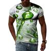 Fashion Drops of Water Graphic T Shirts For Men Summer Casual Interesting Print T-shirts Hip Hop Harajuku Trend Cool Blouse 5893