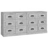 Maison Exclusive - Buffets 2 pcs gris béton bois d'ingénierie