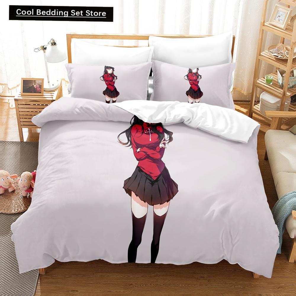 Новые комплекты постельного белья Fate/stay night Unlimited Blade Works, пододеяльник с наволочкой, двуспальная кровать, двуспальная кровать, постельное белье размера «king-size»