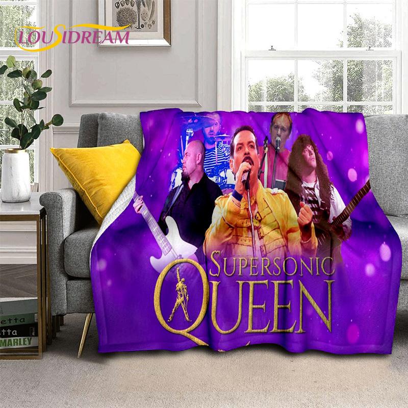 3D Покрывало Queen-Rock-Band с Фредди Меркьюри, Мягкое Пледное Покрывало для Дома, Спальни, Кровати, Дивана, Пикника, Путешествия, Офиса, Покрывало для Детей