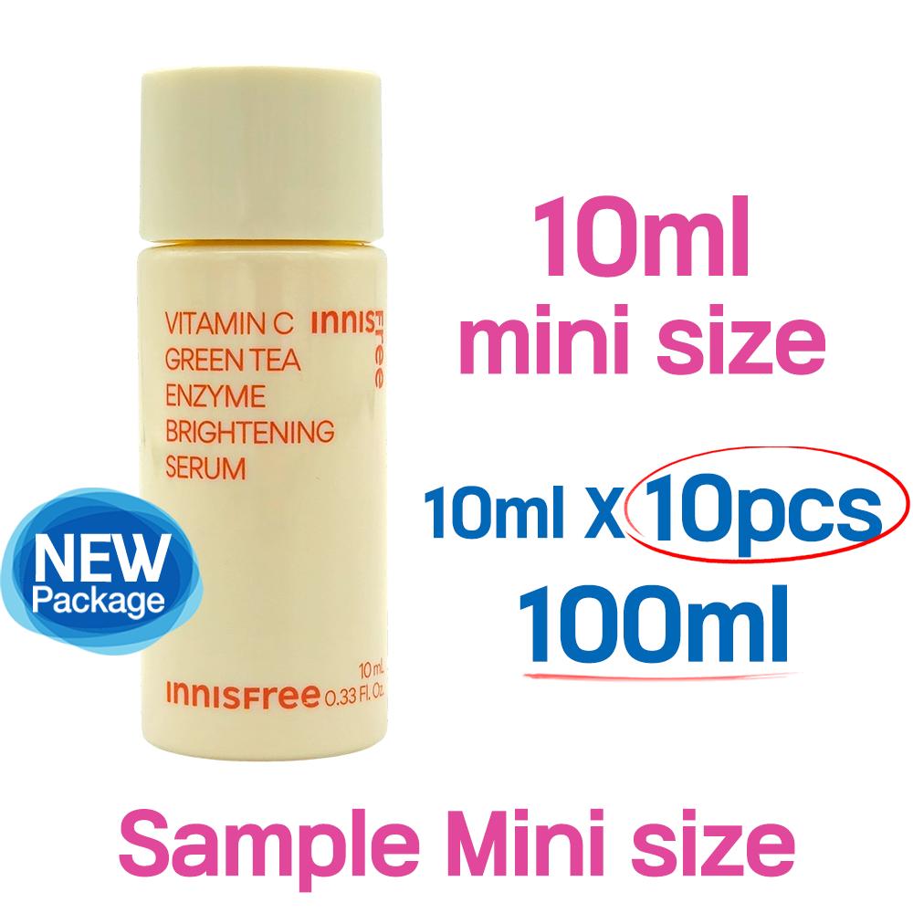 10 шт._[INNISFREE] Осветляющая сыворотка с витамином С, зеленым чаем и энзимами 10 мл (Образец)