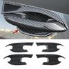 Carbon Fiber Exterior Door Handle Bowl Cover Trim For Hyundai Tucson 2021-2023