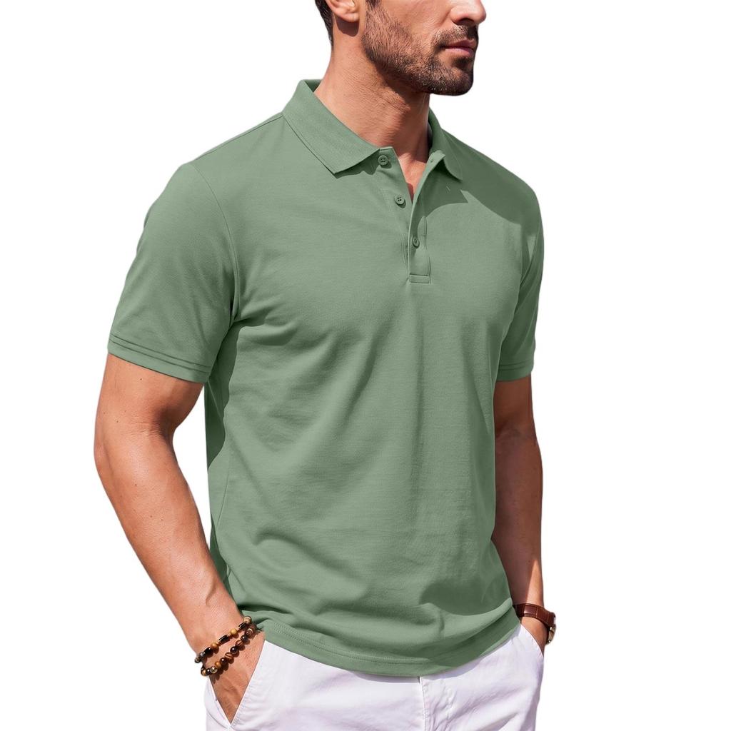 Классические рубашки-поло в стиле business casual для мужчин, рубашки для гольфа с коротким рукавом для мужчин, рубашка на пуговицах, мужские классические рубашки для мужчин