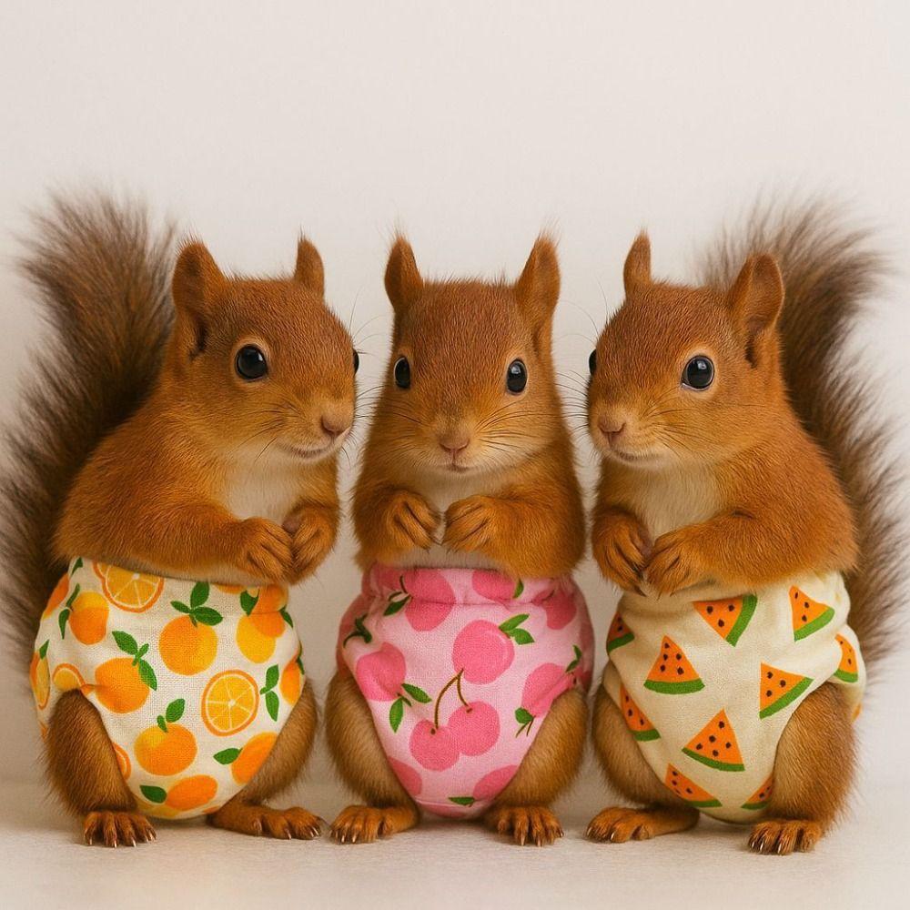 Breathable Pet Training Pants Adjustable Small Pet Diapers Soft Squirrel Underwear  Potty Training