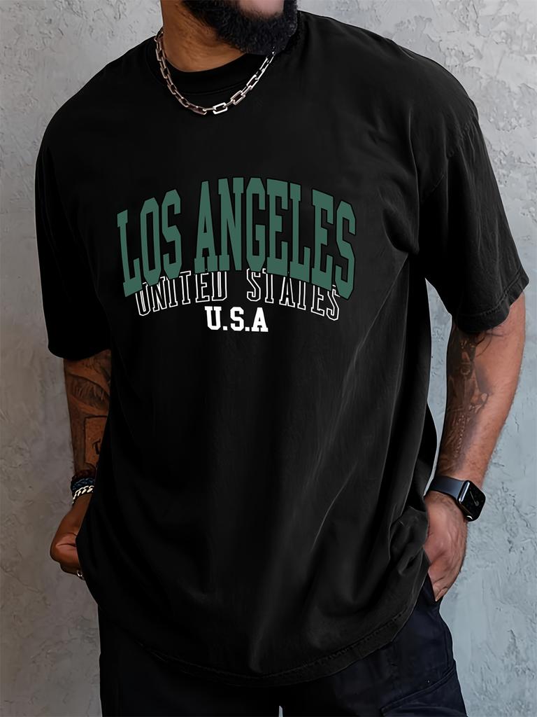 Unisexs Summer 100 Cotton Fashionable Casual Loose Plus Size Chicago USA Printed Sports Round Neck Short Sleeved Tshirt Top