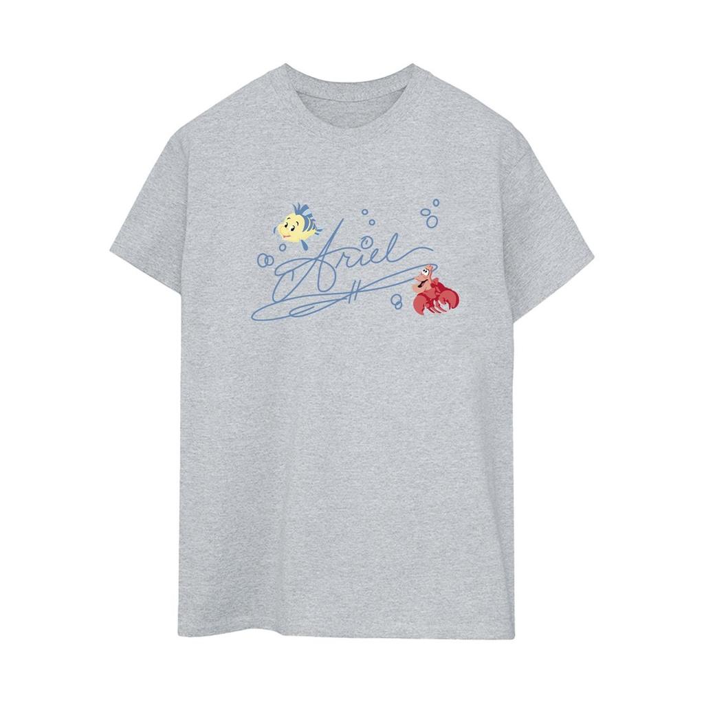 Disney Womens/Ladies The Little Mermaid Ariel Cotton Boyfriend T-Shirt