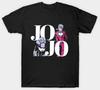 Jojo's Bizarre Adventure Перепечатанная Черная Мужская Футболка с Коротким Рукавом S-23XL QQ1325 Унисекс Футболка