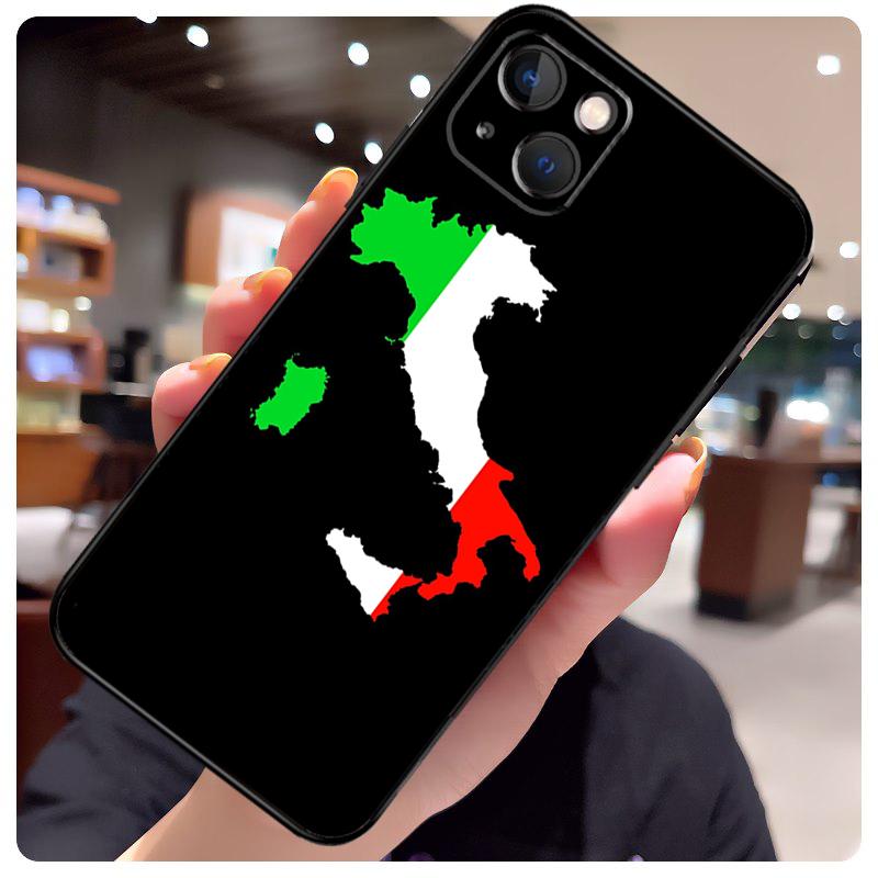 Italy Flag Case For iPhone 14 Pro Max 16 15 11 12 13 17 Pro Max mini 15 16 Plus 16e 17 Air Phone Cover