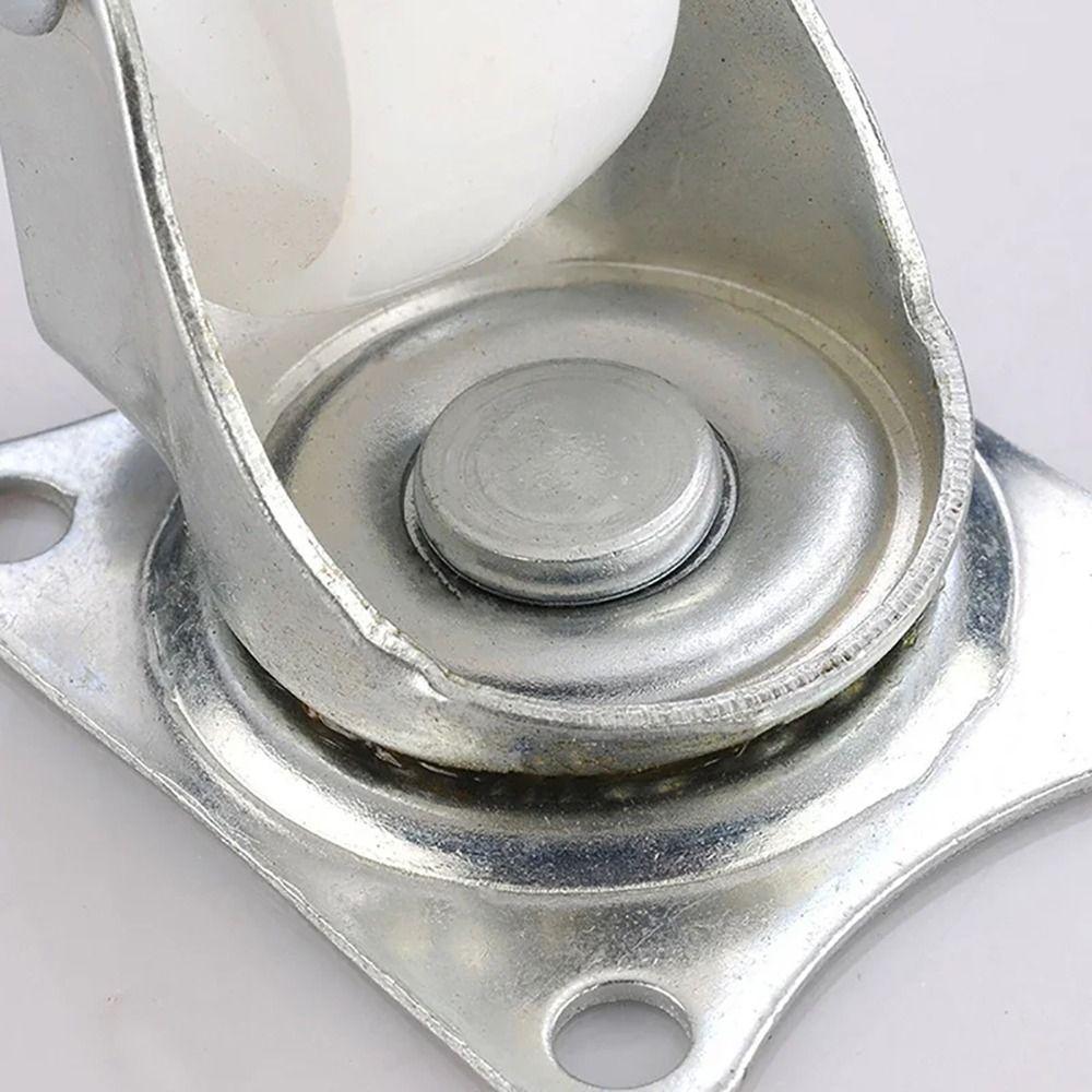 1/2/4Pcs White Nylon Rubber Furniture Roller 360 Degree Swivel Casters Durable Caster Wheel