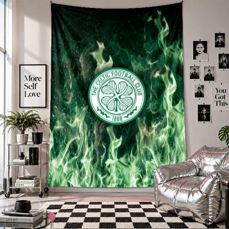 Celtic FC Wall Tapestry Home Decor Wall Hanging Cloth for Bedroom Living Room Background