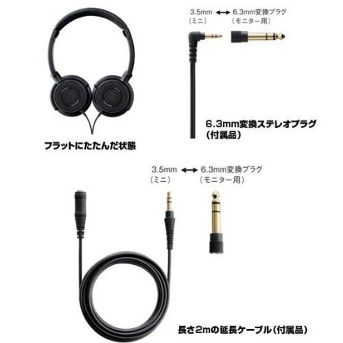 Yamaha HPH-200 BK Open-Air Headphones (Black) Faithful sound reproduction for musical instruments. Comfortable for extended use. Includes