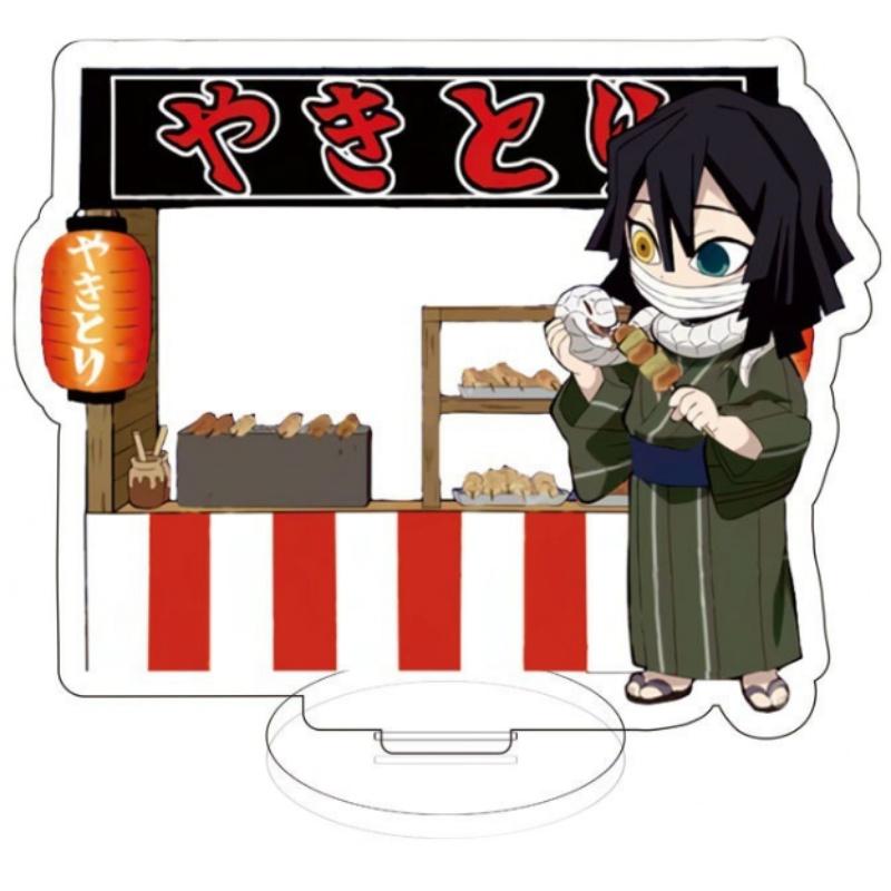 Клинок, рассекающий демонов Kimetsu No Yaiba Бесконечный Замок Акриловая подставка Токито Муичиро Камадо Незуко Фигурка Действия Модель Игрушки Подвижная Сочлененная Масштаб