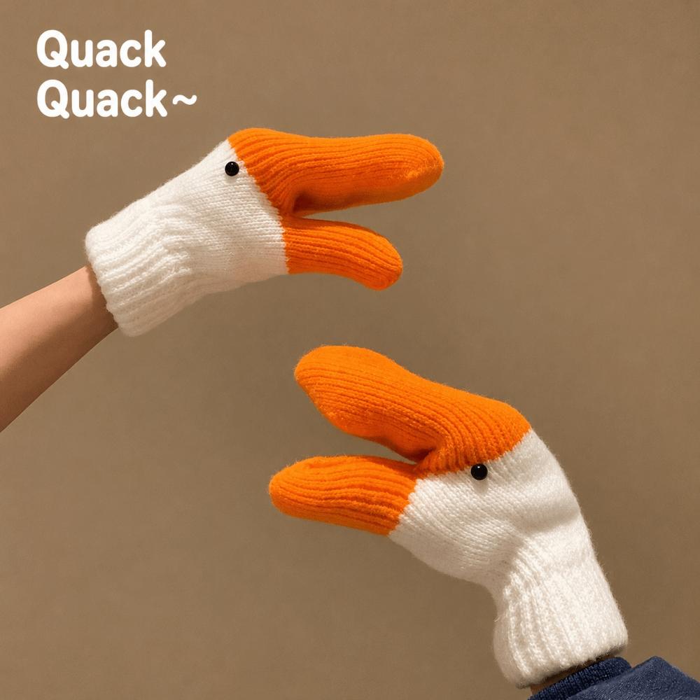Thickened Fleece Women's Winter Warm Gloves Finger-separated Gloves  for Autumn and Winter