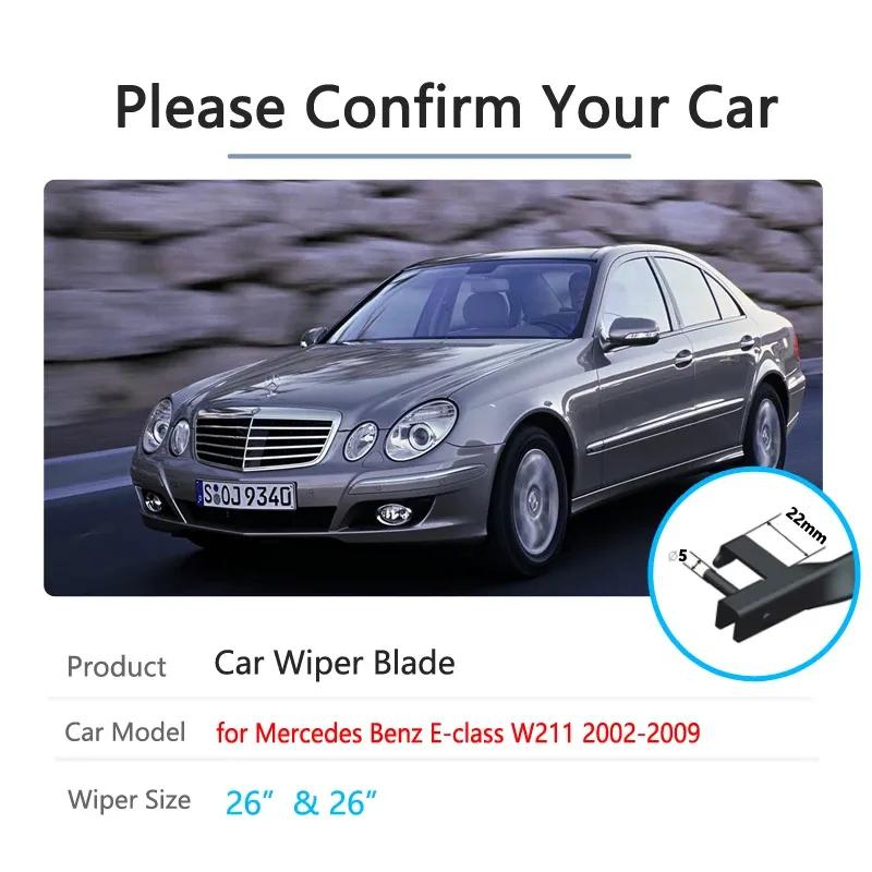 Дворники для Mercedes Benz E Class W211 2002~2009 Стеклоочистители E200 E250 E270 E280 E300 E320 E350 E400 E420 E450 E500