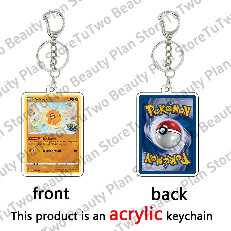 Anime Cartoon Venusaur Bulbasaur Charizard Mewtwo Pocket Monsters Acrylic Keychain Accessories Pendant Key Ring Charm Gifts Toys