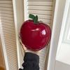 Coin Purse Fruit Shape Chain Bag Large Capacity Solid Color Leather Round Pouch Anti-splash Water Polyester