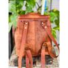 Новый рюкзак из козьей кожи, кожаный рюкзак в винтажном стиле