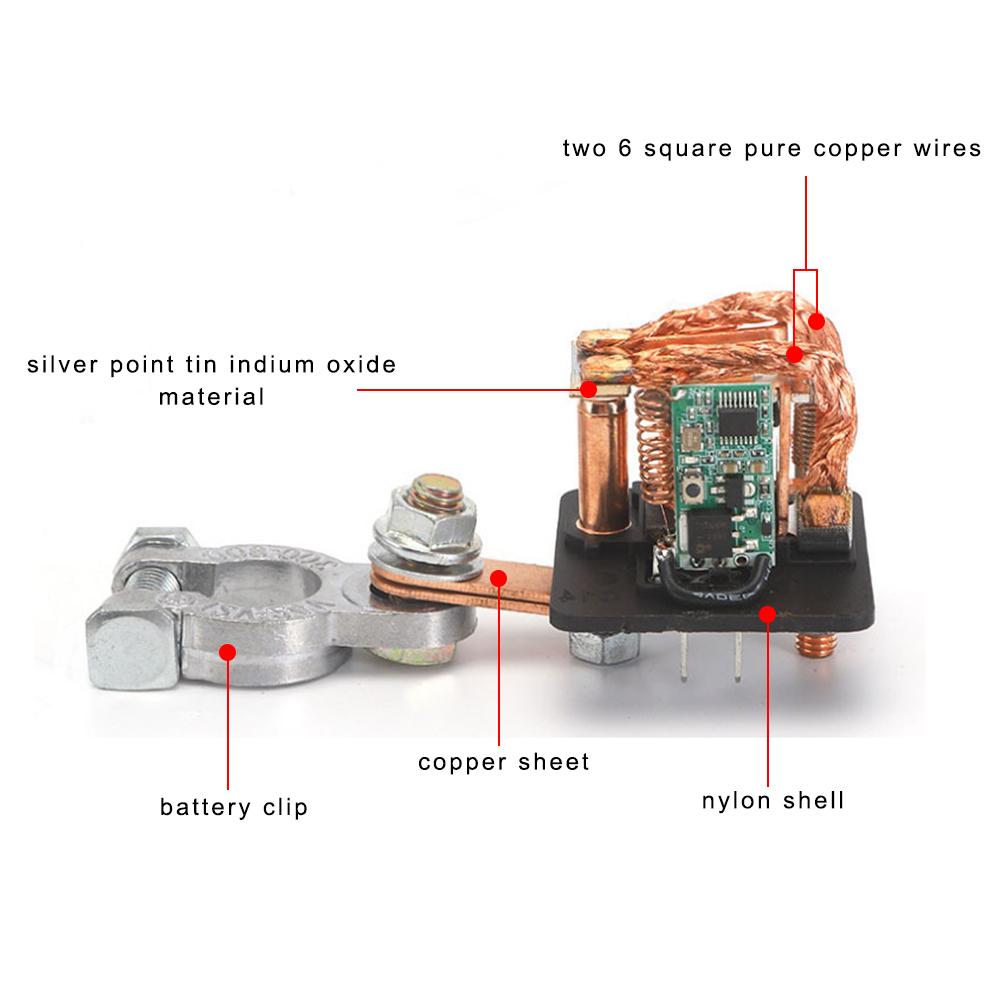 Универсальное реле выключателя батареи, встроенное 200A 120A, главные выключатели с разъединителем, 12 В, беспроводной пульт дистанционного управления, автомобильные аксессуары