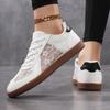 Women's Flat Shoes, Multifunctional Mesh Casual Shoes Oversized Student Lace Up Hollow Out Sneakers