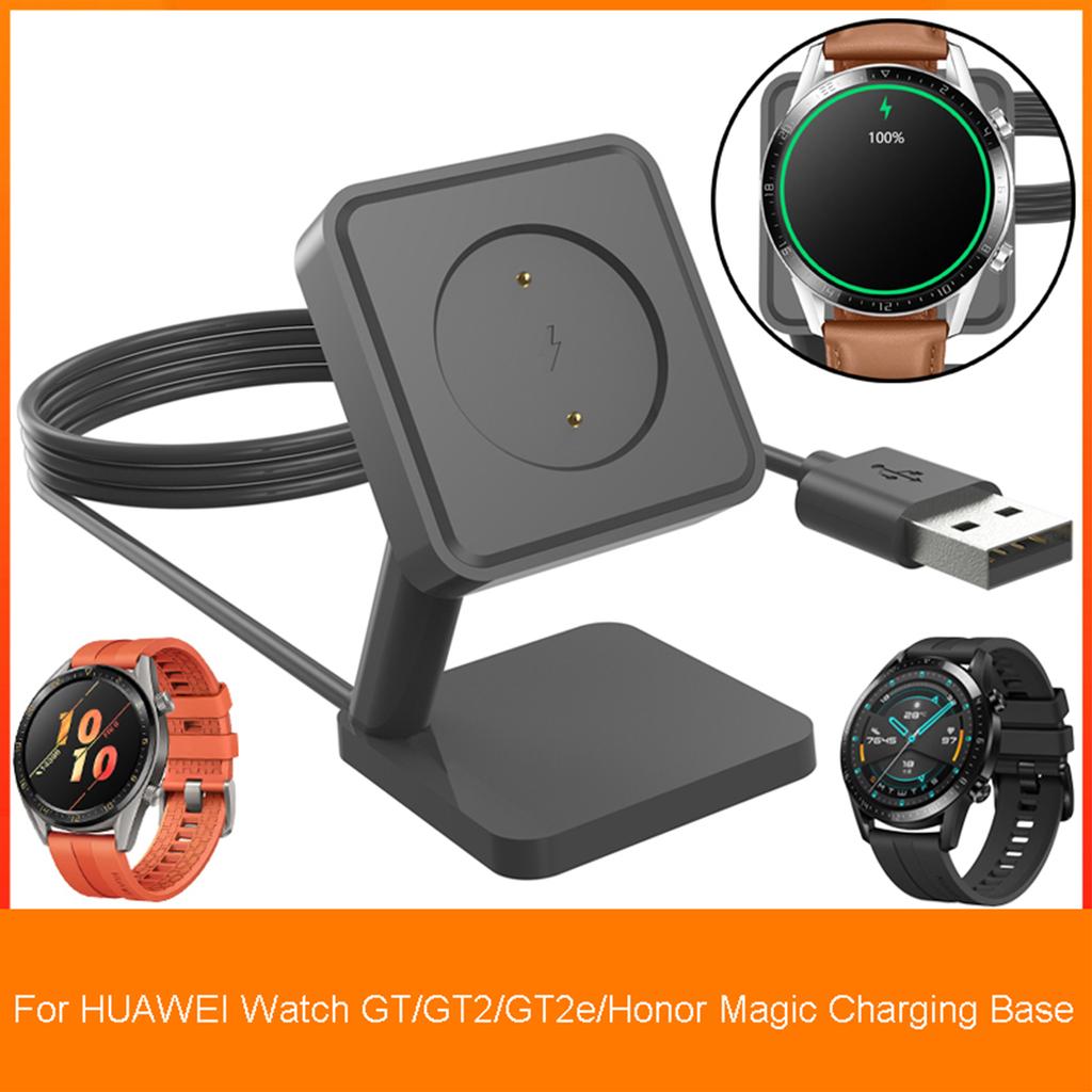 Магнитное зарядное устройство Адаптер питания Совместимо с Watch GT2e USB-Charging Cradle-Cable Dock Bracket-Stand Smartwatch Holder