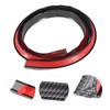 Car Wheel Arch Protector Carbon Fiber Texture Fender Rubber Anti Collision Strip Trim Protection Moulding 1.5m Auto