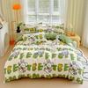 4 Thick Brushed Bed Set Single Dorm Bedding Sheet Pillowcase Quilt Cover Fresh Style
