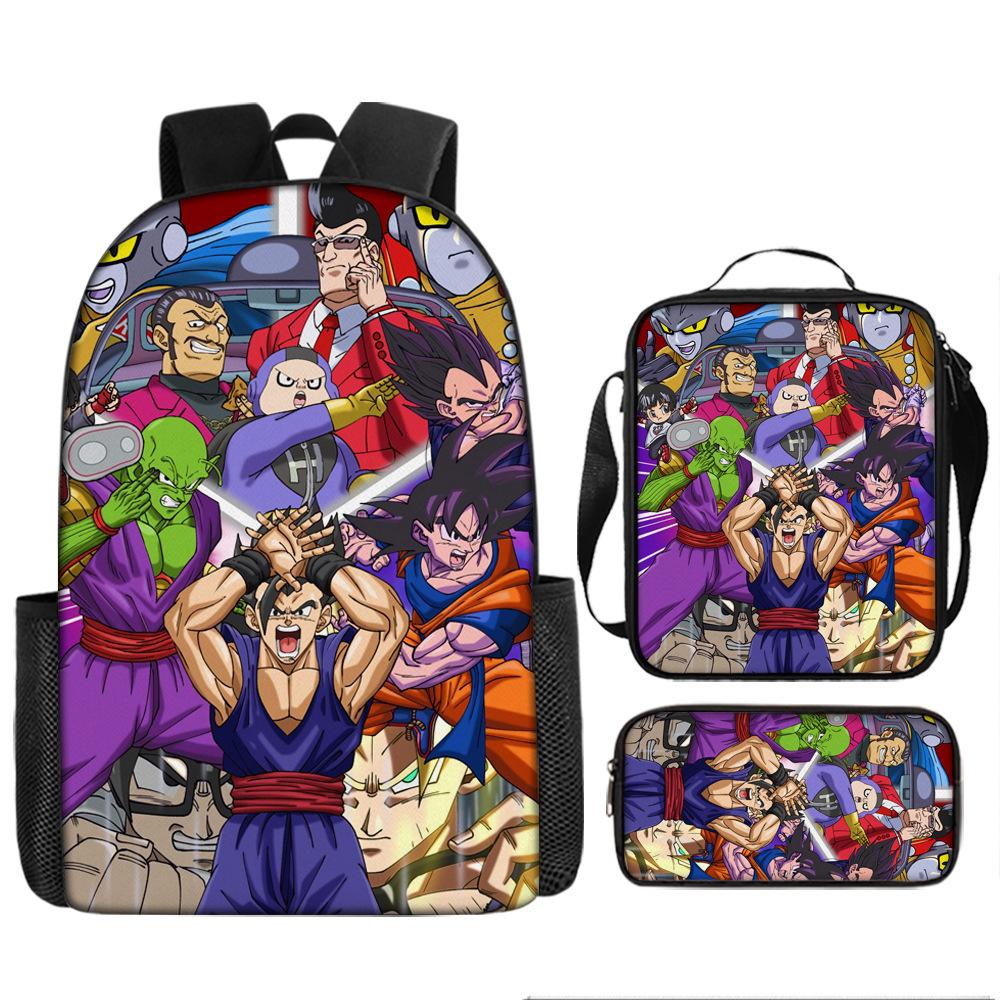 Школьная сумка Dragon Ball Мультяшный детский рюкзак Dragon Ball Super, Портфель, Пенал