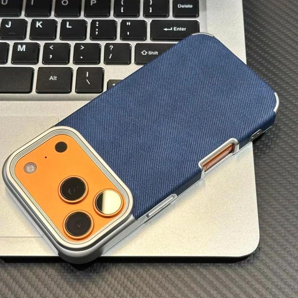 Роскошный джинсовый чехол с мягким покрытием для iPhone 17 Air 16 15 14 Plus 13 12 11 Pro Max Ударопрочный бампер Тканевая крышка Capa
