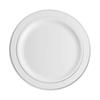 Rim Plastic Party Plates, Premium Heavy Duty 10.25 Inch Dinner Plates, Elegant And Beautiful Heavy Duty Disposable Wedding Plates